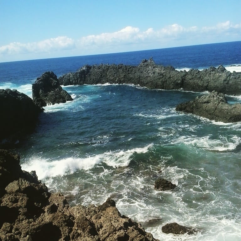 Charco del Viento, piscina natural en el Barrio de Santa Catalina, La Guancha, norte de Tenerife.