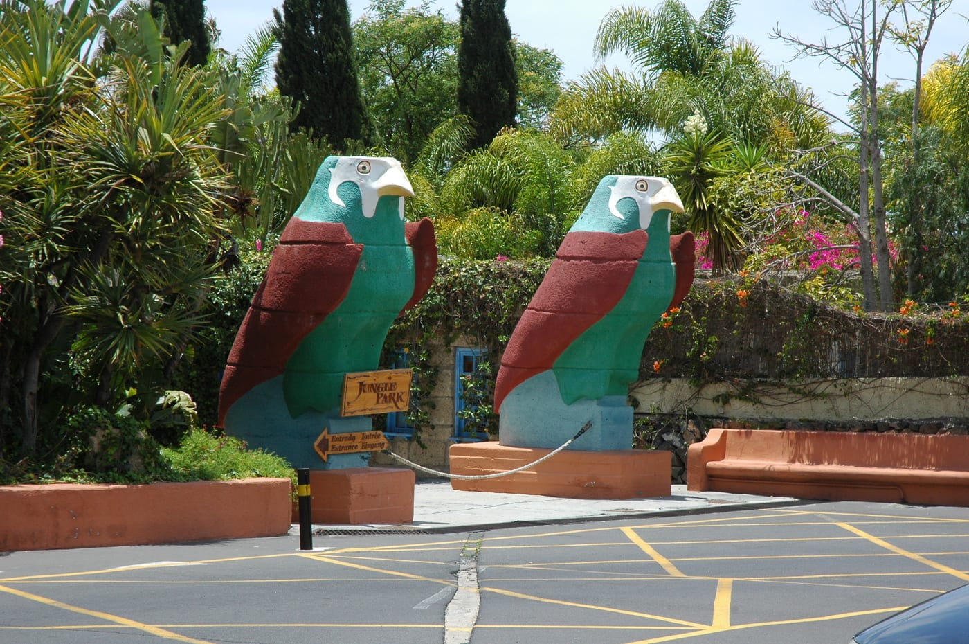 Vista del Jungle Park (Las Águilas), parque de fauna en Arona, Tenerife