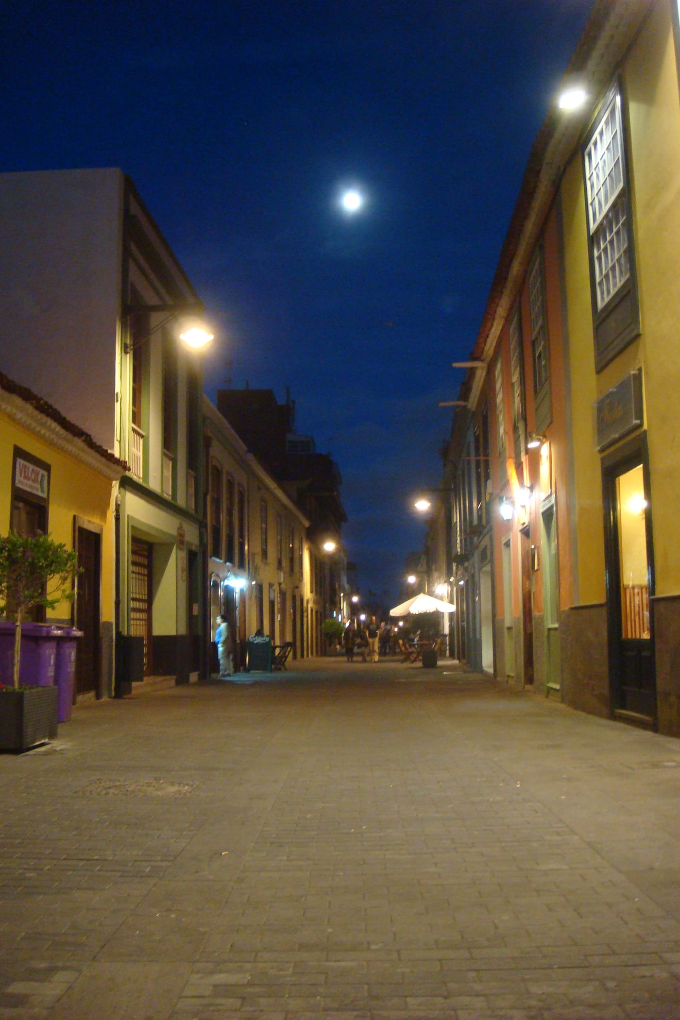 Calle Herradores, one of the main streets of the historic centre of San Cristóbal de La Laguna (Tenerife), lined with traditional mansions.