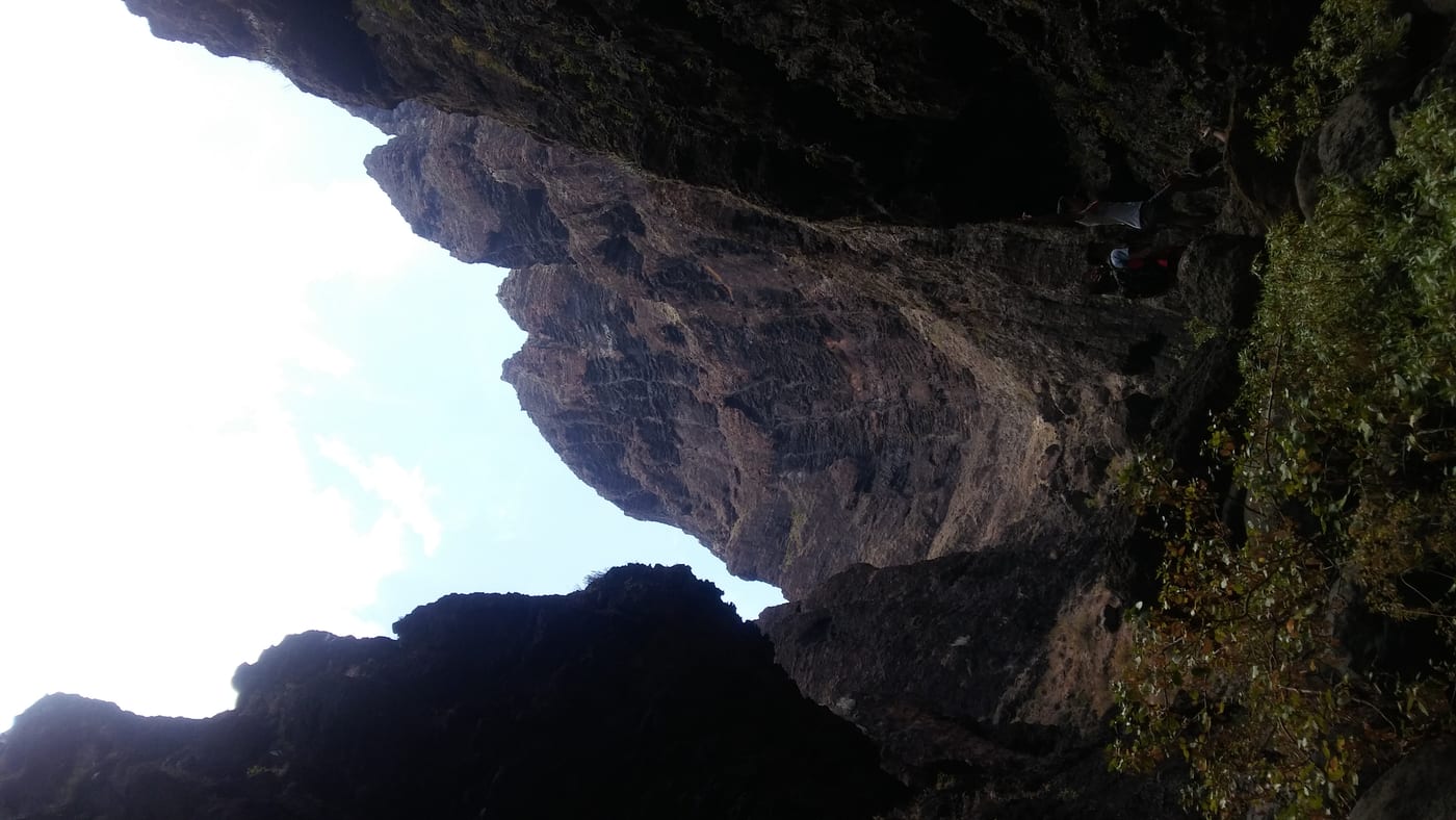 El barranco visto desde el sendero de bajada hacia la playa de Masca.
