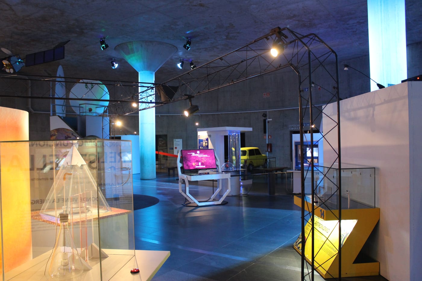 Sala de exposiciones del Museo de la Ciencia y el Cosmos