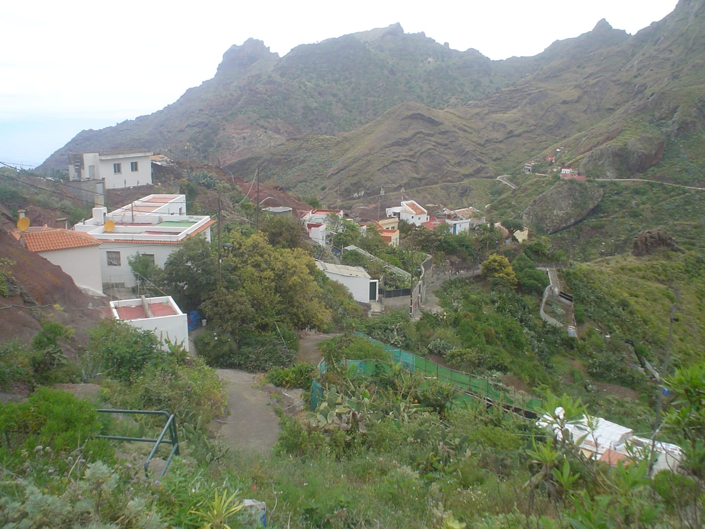 Casas tradicionales del caserío de Afur, Anaga.